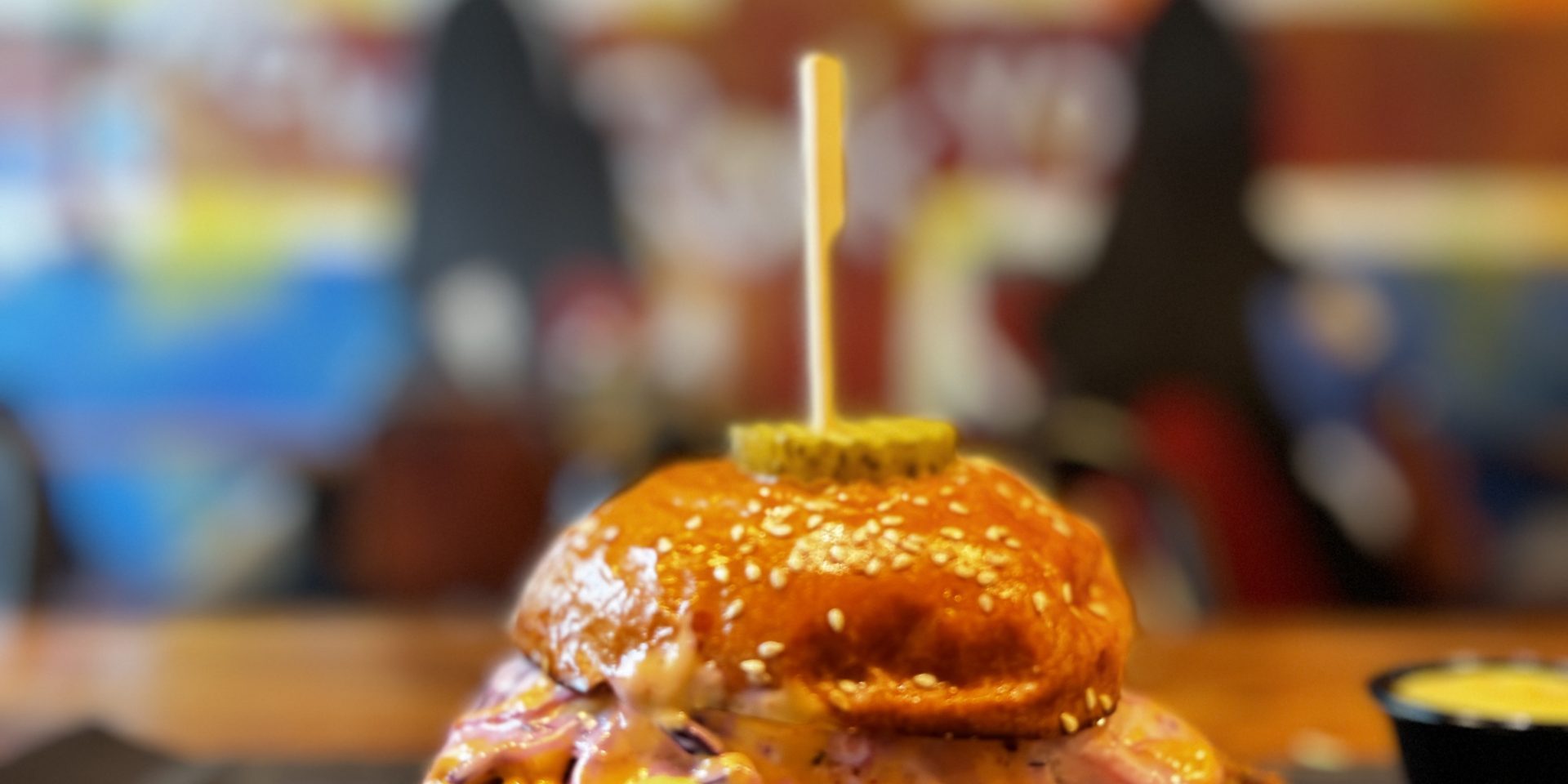 Band of Burgers Southgate crispy chicken burger with cheese and slaw